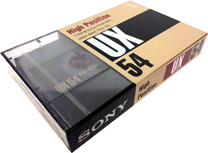 Compact Cassette Sony UX 54 Type II Chrome 1989 Japan