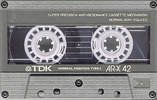 Compact Cassette TDK AR-X 42 "AR-X42G" Type I Normal 1987 Japan