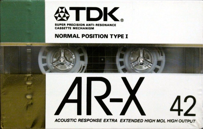 Compact Cassette TDK AR-X 42 "AR-X42G" Type I Normal 1987 Japan