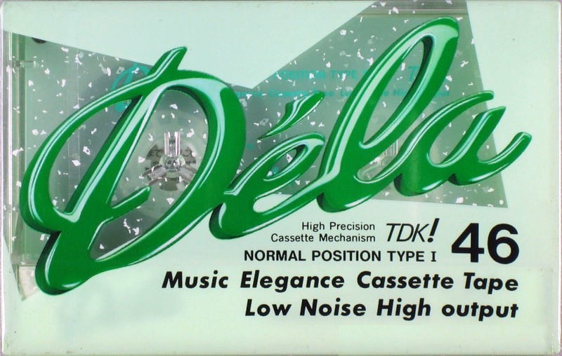 Compact Cassette TDK Dela 46 Type I Normal 1989 Japan
