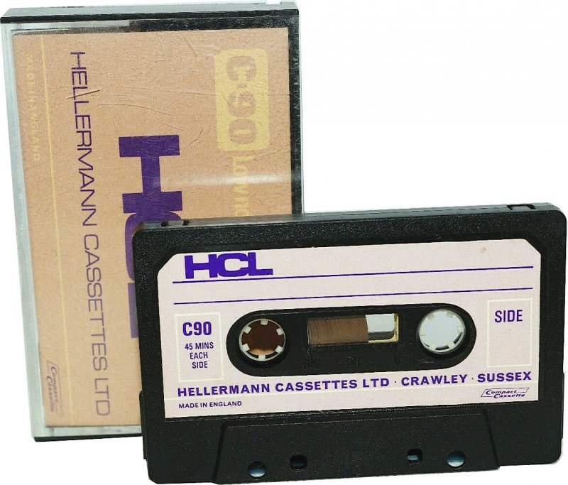 Compact Cassette HCL 90 "Hellermann Cassettes Ltd" Type I Normal UK