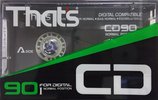 Compact Cassette Thats CD 90 Type I Normal 1987 Japan