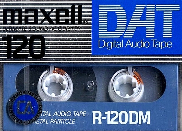 Digital Audio Tape Maxell 120 "R-120DM" Type IV Metal 1987 USA