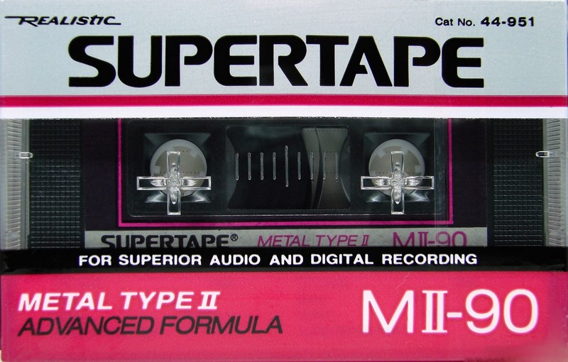 Compact Cassette Realistic MII 90 Type II Chrome 1988 USA