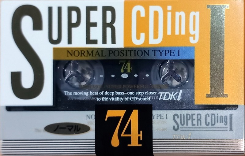 Compact Cassette TDK Super CDing 1 74 "SCD1-74A" Type I Normal 1993 Japan