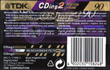 Compact Cassette TDK CDing 2 90 "CDING2-90VEC Colour Limited Edition" Type II Chrome 2001 Europe