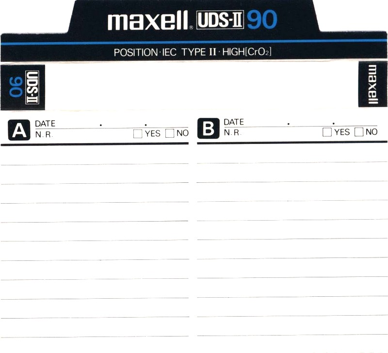 Compact Cassette: Maxell / Hitachi Maxell - UDS-II 90