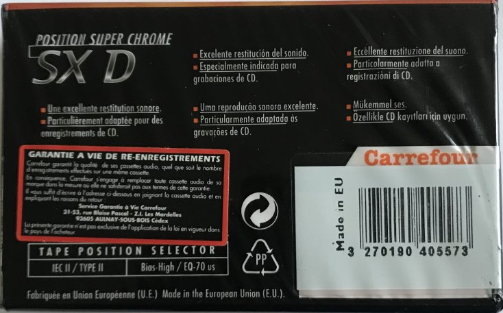 Compact Cassette:  Carrefour - SX D 90