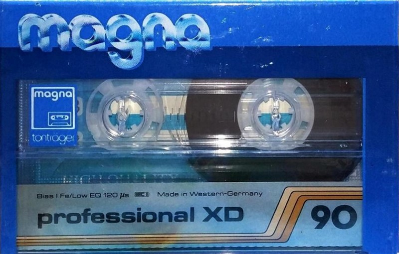 Compact Cassette Magna Professional XD 90 Type I Normal 1987 Europe