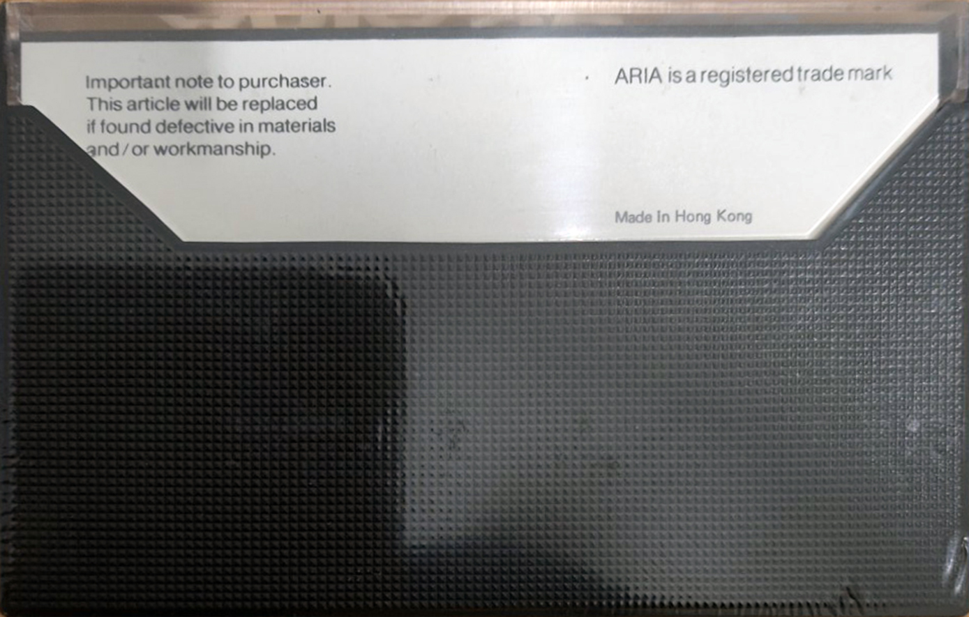 Compact Cassette Aria UD 60 Type I Normal 1977 Australia