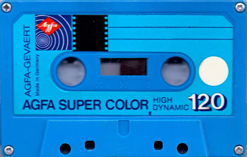 Compact Cassette AGFA SUPER COLOR 120 Type I Normal 1975 Europe