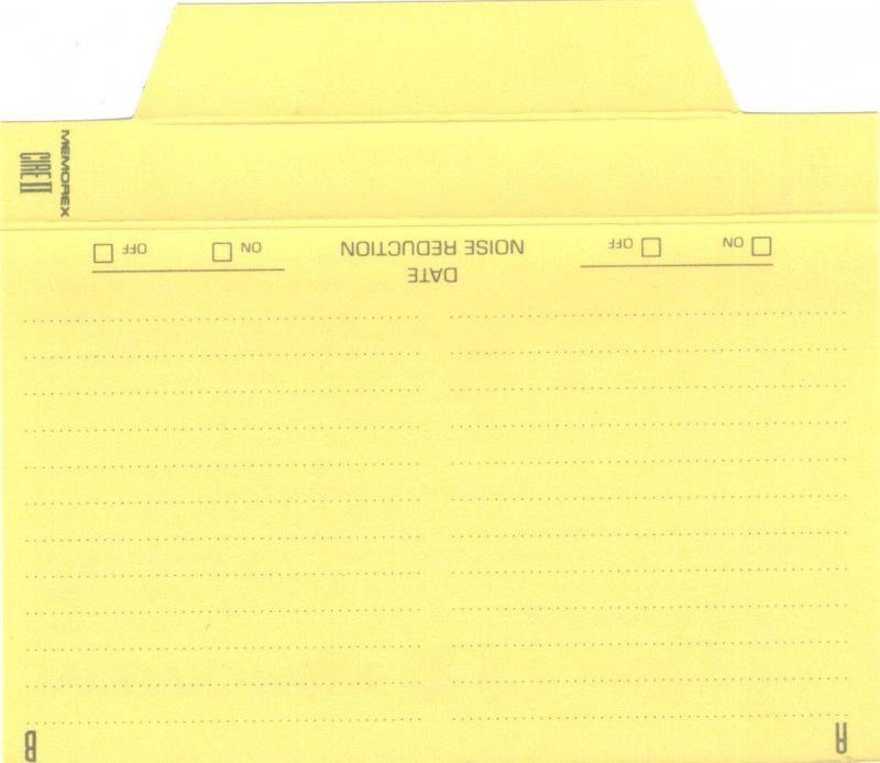 Compact Cassette Memorex Cire II 110 Type II Chrome 1991 Canada, USA