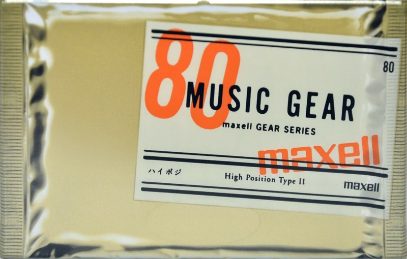 Compact Cassette Maxell Music Gear 80 "MG2-80" Type II Chrome 2000 Japan