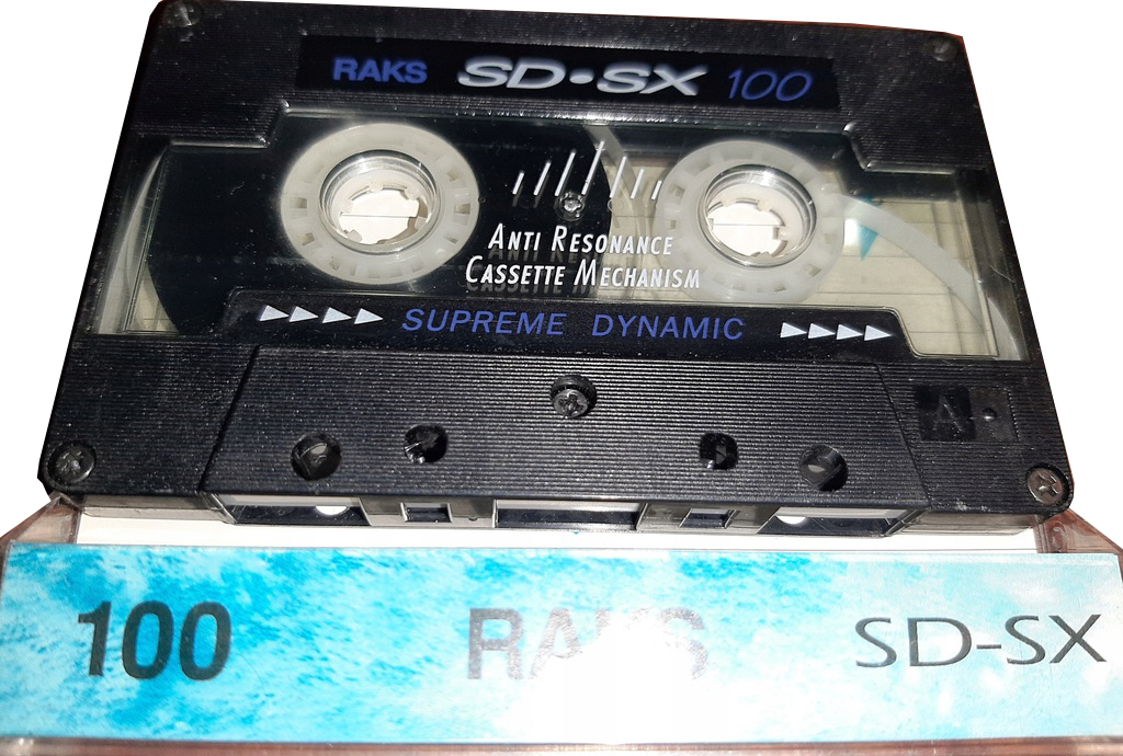 Compact Cassette RAKS SD-SX 100 Type II Chrome 1993 Europe