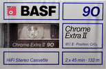 Compact Cassette BASF Chrome Extra II 90 "Large Window" Type II Chrome 1989 USA