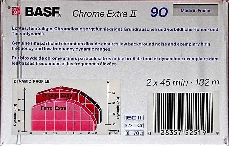 Compact Cassette: BASF  - Chrome Extra II 90