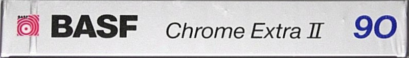 Compact Cassette BASF Chrome Extra II 90 "Large Window" Type II Chrome 1989 USA