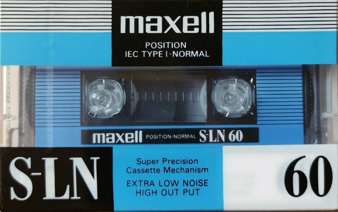 Compact Cassette Maxell S-LN 60 Type I Normal 1993 Europe
