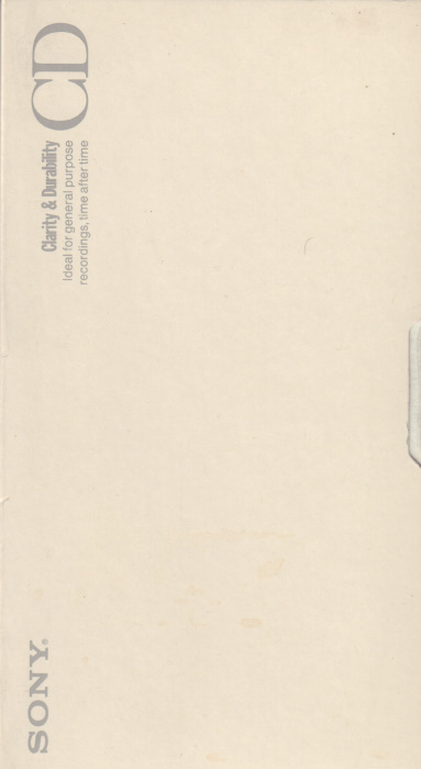 VHS, Video Home System Sony CD 180 Type I Normal