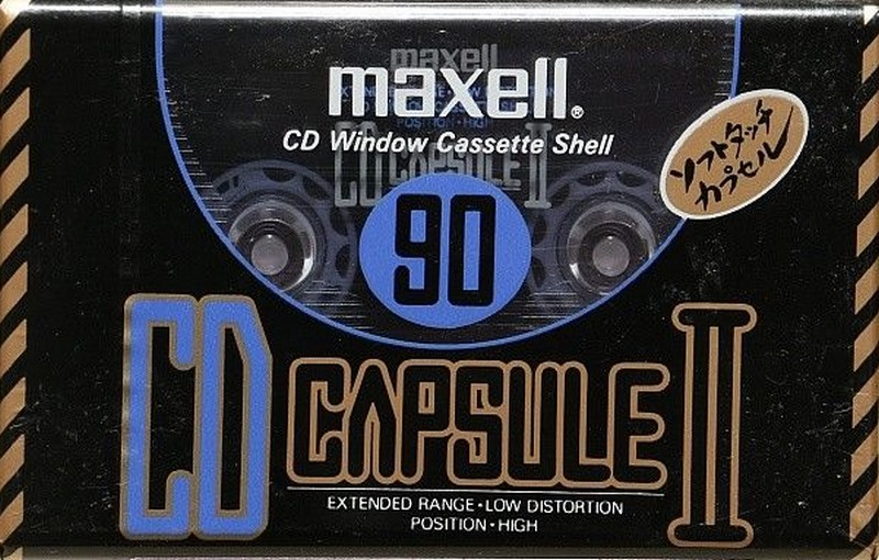 Compact Cassette Maxell CD Capsule II 90 "CDC-II 90" Type II Chrome 1990 Japan