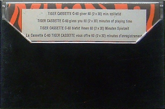 Compact Cassette Hellesens Tiger Cassette 60 "Extra Low Noise" Type I Normal 1979 Europe
