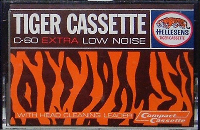 Compact Cassette Hellesens Tiger Cassette 60 "Extra Low Noise" Type I Normal 1979 Europe