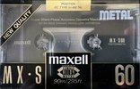 Compact Cassette Maxell MX-S 60 Type IV Metal 1992 Europe