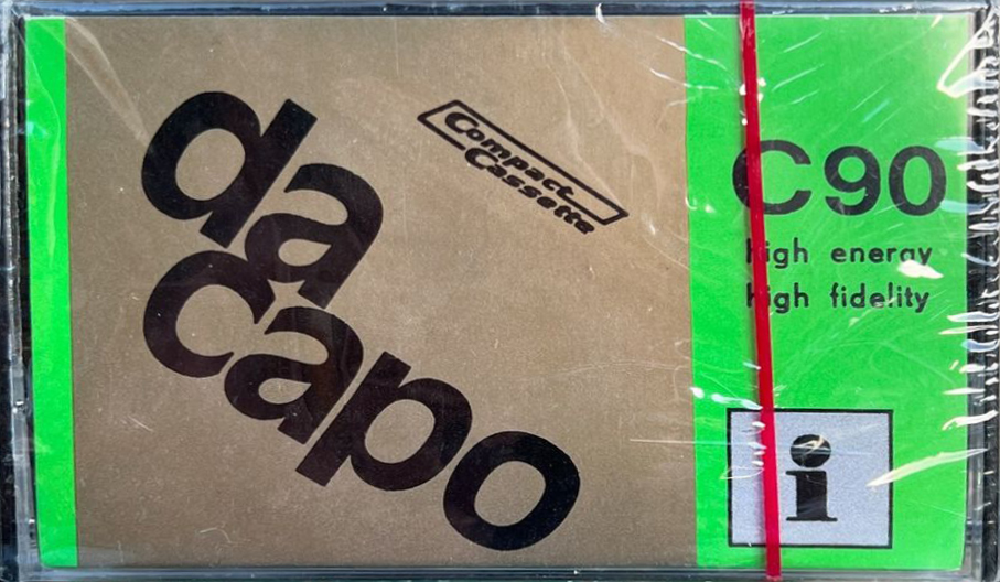 Compact Cassette Da Capo 90 Type I Normal 1980 Italy
