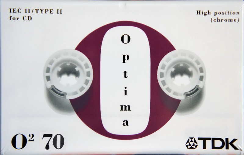 Compact Cassette TDK Optima 70 "O2" Type II Chrome 1997 Europe