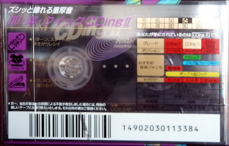 Compact Cassette: TDK  - CDing-II 54