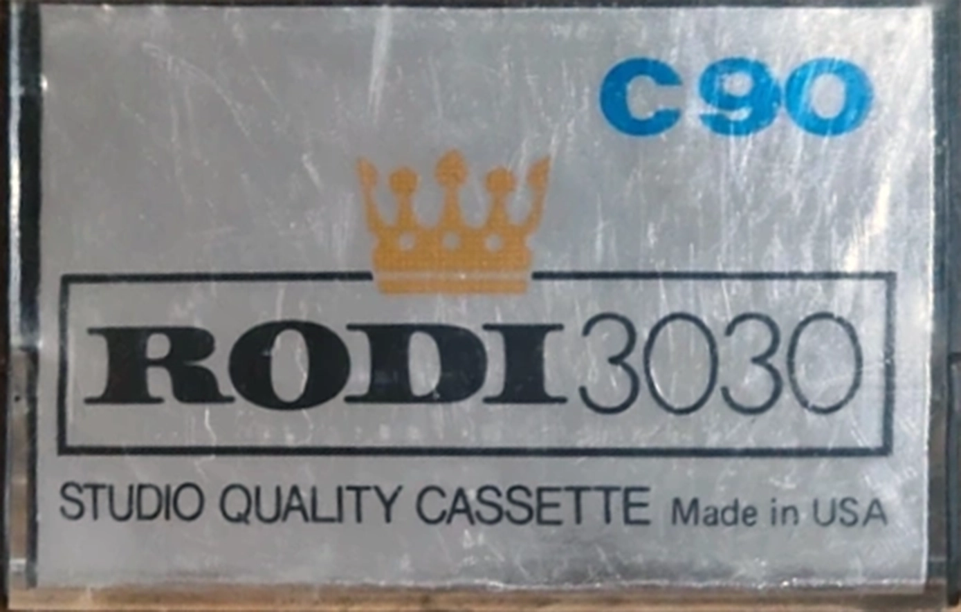 Compact Cassette Rodi 90 "3030" Type I Normal USA