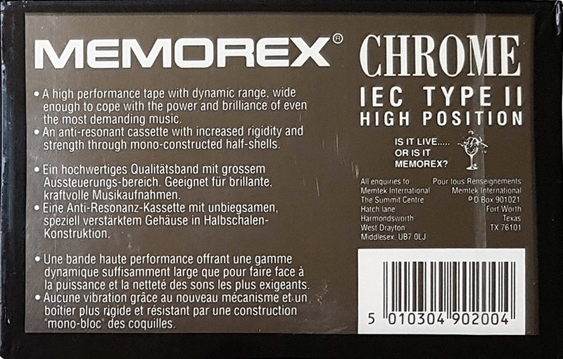 Compact Cassette: Memorex  - CRS+ 90