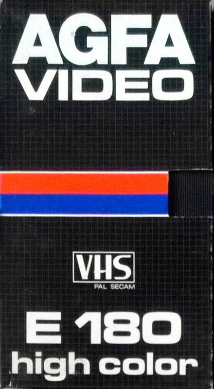 VHS, Video Home System AGFA 180 Type I Normal 1982 Europe