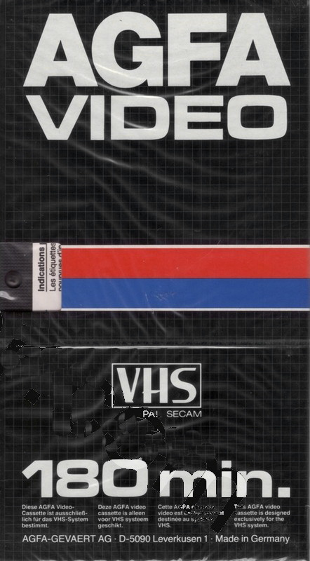 VHS, Video Home System: AGFA  -  180