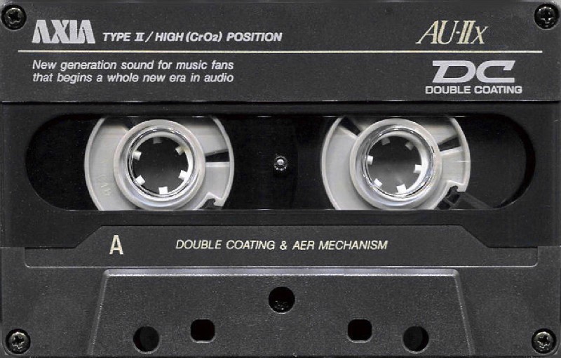 Compact Cassette AXIA AU-IIx 50 "AU-2X 50" Type II Chrome 1991 Japan