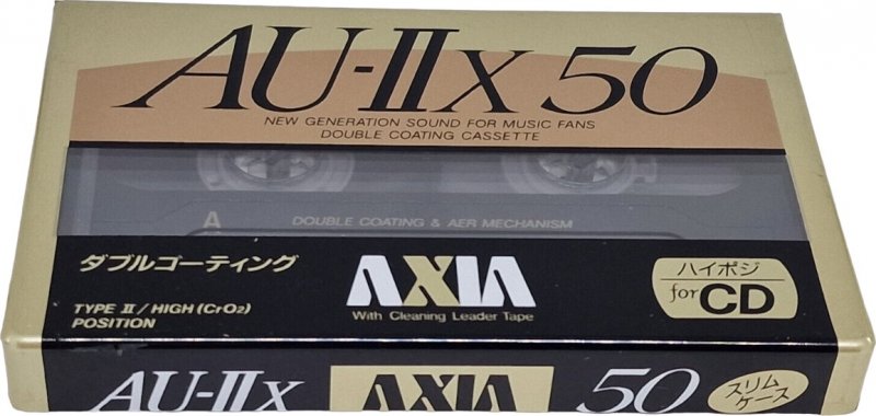 Compact Cassette AXIA AU-IIx 50 "AU-2X 50" Type II Chrome 1991 Japan