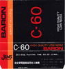 Compact Cassette Baron 60 Type I Normal 1977 Japan