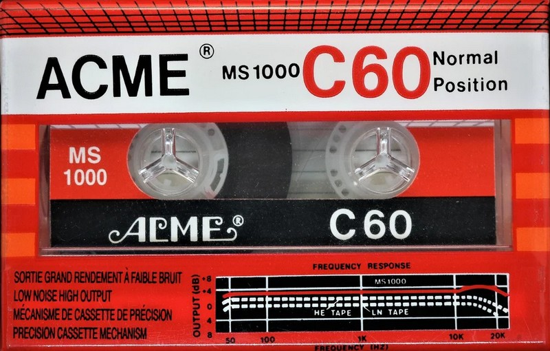 Compact Cassette:  Acme - MS 1000 60