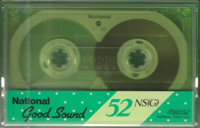 Compact Cassette National NS 52 "RT-52NS (G)" Type I Normal 1985 Japan