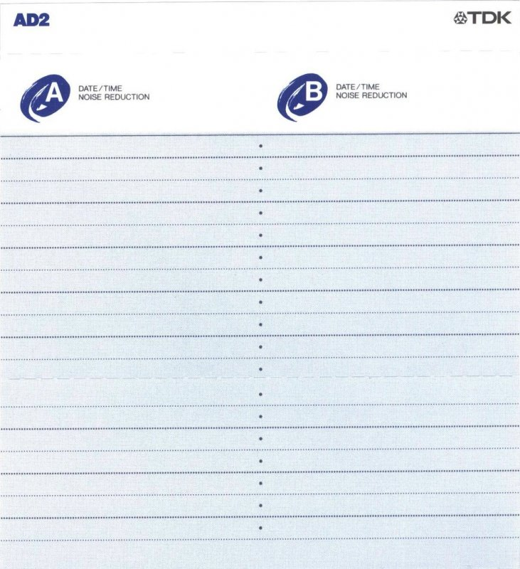 Compact Cassette TDK AD2 150 "AD2-150N" Type II Chrome 1996 Japan