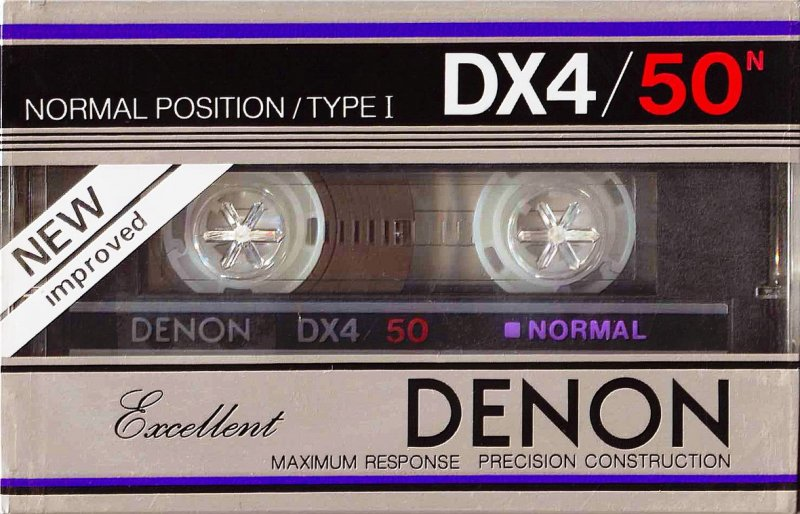 Compact Cassette Denon DX4 50 Type I Normal 1983 Japan