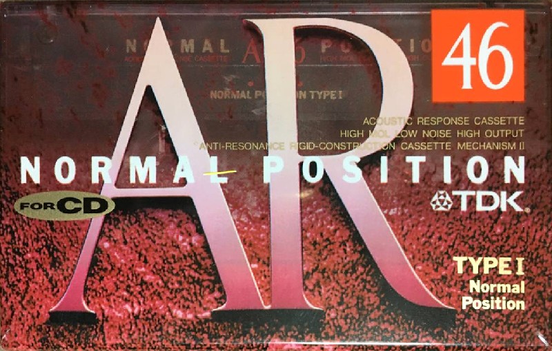 Compact Cassette TDK AR 46 "AR-46A" Type I Normal 1993 Japan