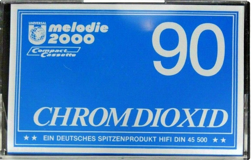 Compact Cassette Melodie 2000 90 Type II Chrome 1985 Germany