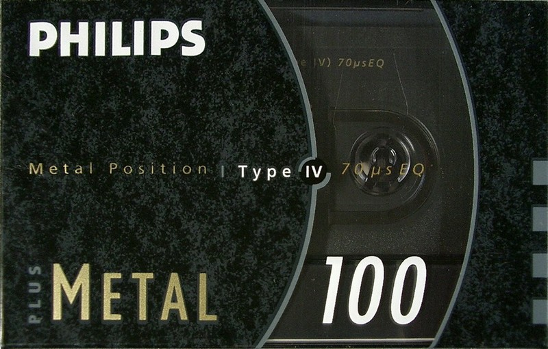 Compact Cassette Philips Metal 100 "Plus" Type IV Metal 1990 Europe