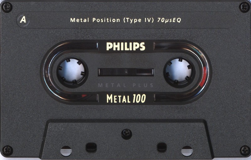 Compact Cassette Philips Metal 100 "Plus" Type IV Metal 1990 Europe