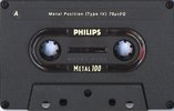 Compact Cassette Philips Metal 100 "Plus" Type IV Metal 1990 Europe