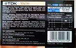 Compact Cassette TDK MA 110 "MA-110SE" Type IV Metal 1990 Europe