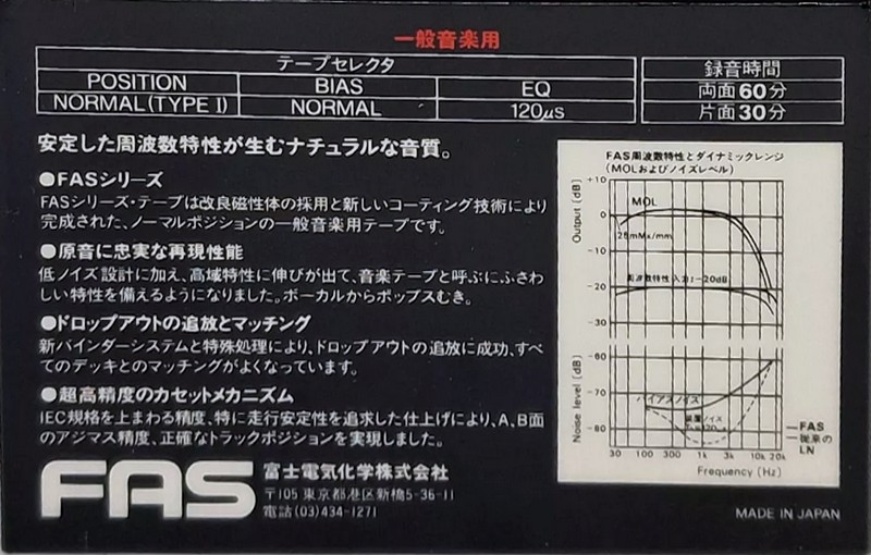 Compact Cassette: Unknown Fujitsu -  60