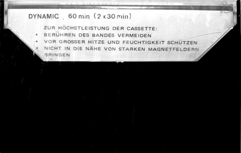 Compact Cassette Dynamic 60 Type I Normal Hong Kong