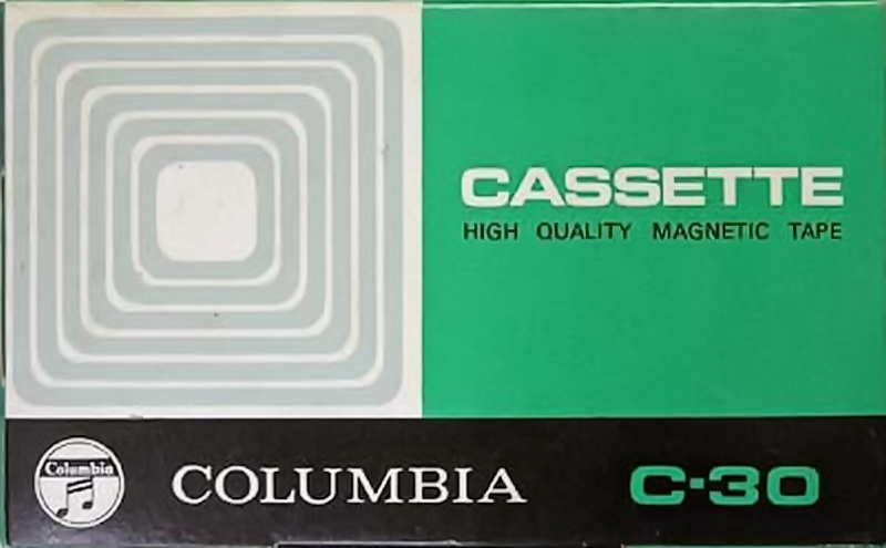 Compact Cassette Columbia TRK 30 "TRK-301" Type I Normal 1972 Japan